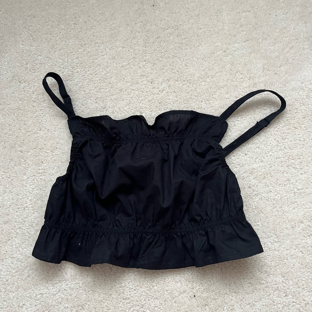 h&m cropped bra top
